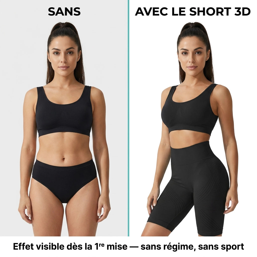 FitSlim 3D Short Legging Shaping
